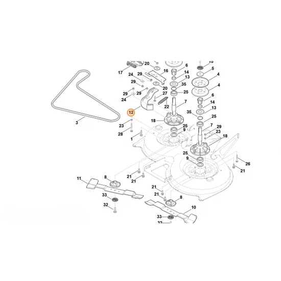 STIHL  Płytka wspornika 6170 704 1300